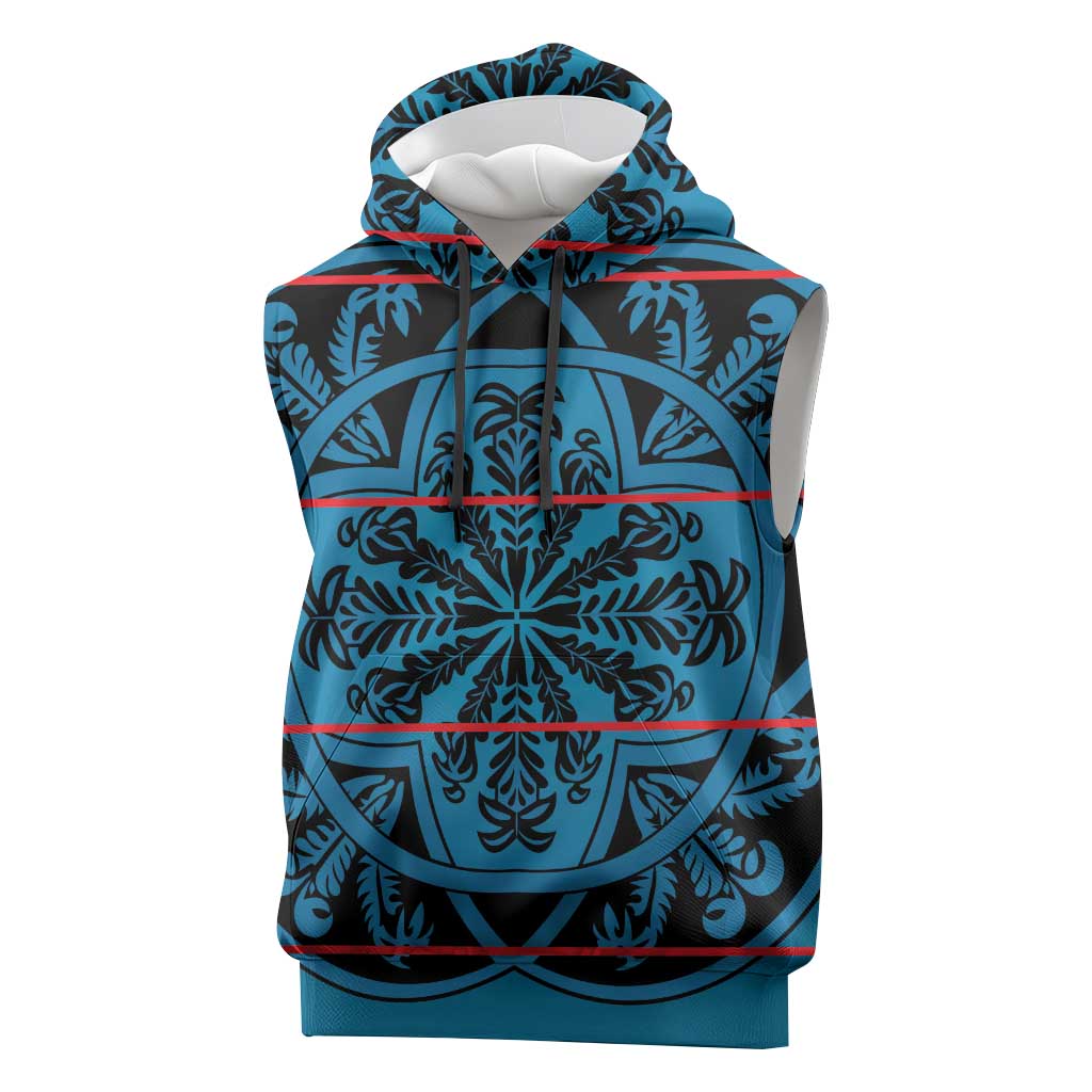 Lesotho Seanamarena - Kharetsa Sleeveless Hoodie Basotho Traditional Blanket Style - Wonder Print Shop