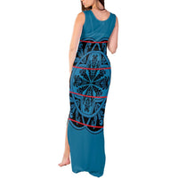 Lesotho Seanamarena - Kharetsa Tank Maxi Dress Basotho Traditional Blanket Style - Wonder Print Shop