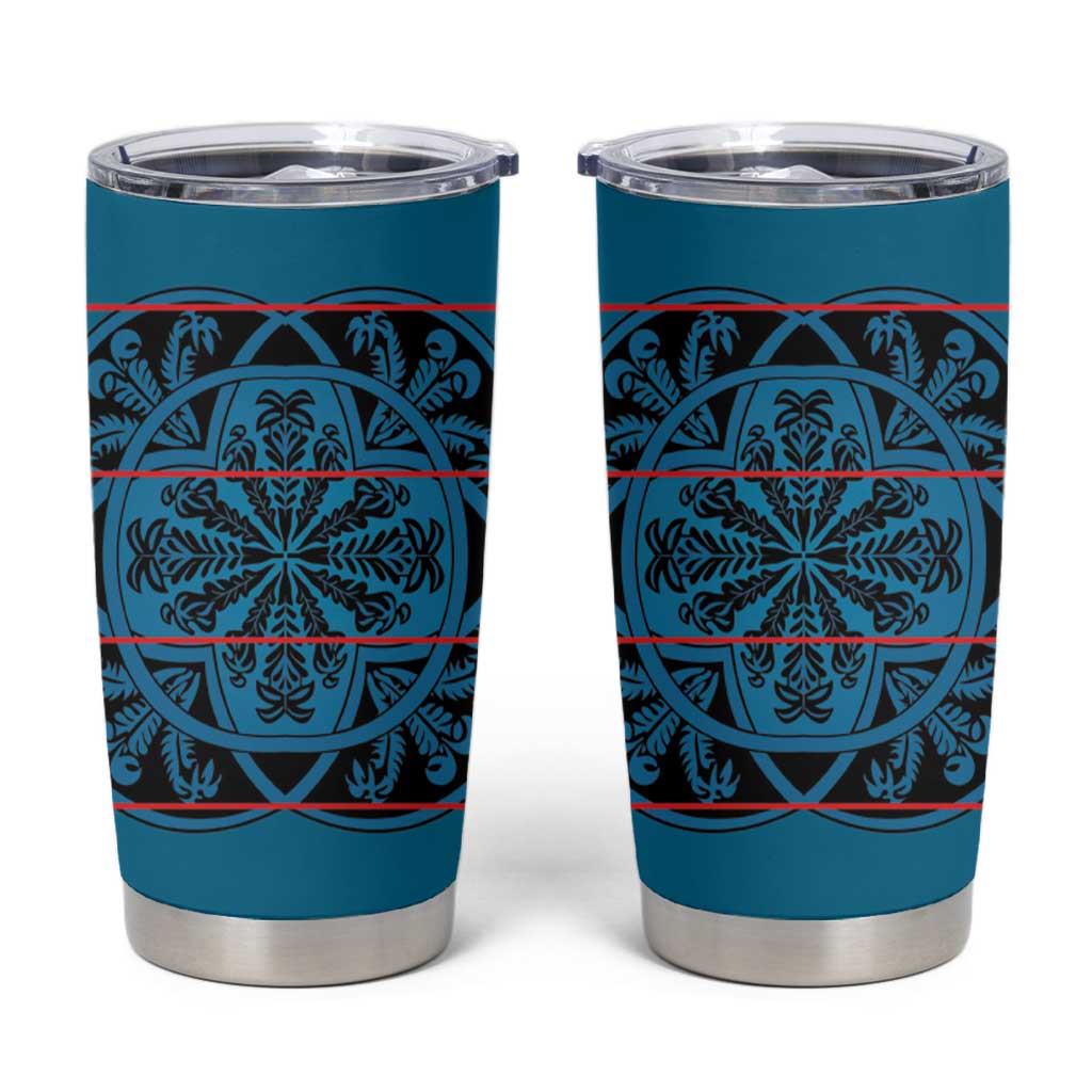 Lesotho Seanamarena - Kharetsa Tumbler Cup Basotho Traditional Blanket Style - Wonder Print Shop