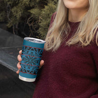 Lesotho Seanamarena - Kharetsa Tumbler Cup Basotho Traditional Blanket Style - Wonder Print Shop