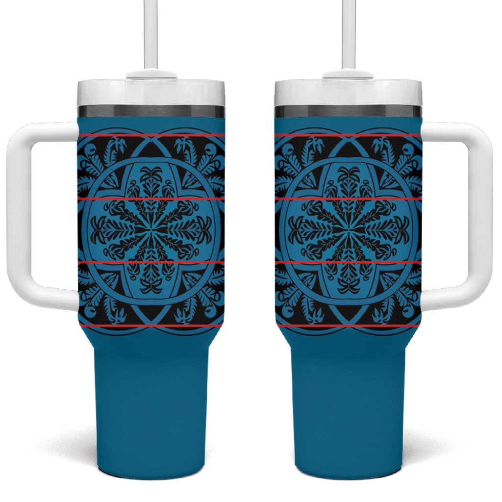 Lesotho Seanamarena - Kharetsa Tumbler With Handle Basotho Traditional Blanket Style - Wonder Print Shop