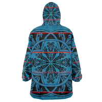 Lesotho Seanamarena - Kharetsa Wearable Blanket Hoodie Basotho Traditional Blanket Style - Wonder Print Shop