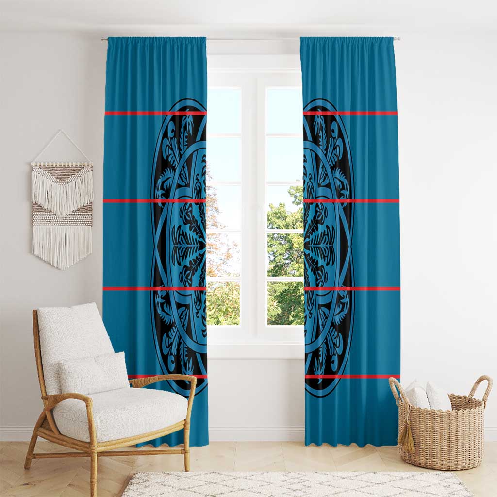 Lesotho Seanamarena - Kharetsa Window Curtain Basotho Traditional Blanket Style - Wonder Print Shop