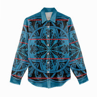 Lesotho Seanamarena - Kharetsa Women Casual Shirt Basotho Traditional Blanket Style - Wonder Print Shop