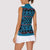 Lesotho Seanamarena - Kharetsa Women Sleeveless Polo Shirt Basotho Traditional Blanket Style - Wonder Print Shop
