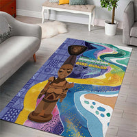Nigeria Osun-Osogbo Festival Area Rug Oshun God - Yoruba Pattern - Wonder Print Shop