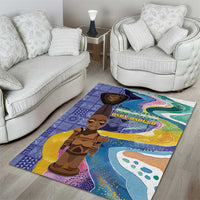 Nigeria Osun-Osogbo Festival Area Rug Oshun God - Yoruba Pattern - Wonder Print Shop