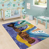 Nigeria Osun-Osogbo Festival Area Rug Oshun God - Yoruba Pattern - Wonder Print Shop