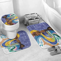 Nigeria Osun-Osogbo Festival Bathroom Set Oshun God - Yoruba Pattern - Wonder Print Shop