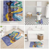 Nigeria Osun-Osogbo Festival Bathroom Set Oshun God - Yoruba Pattern - Wonder Print Shop