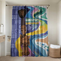 Nigeria Osun-Osogbo Festival Bathroom Set Oshun God - Yoruba Pattern - Wonder Print Shop