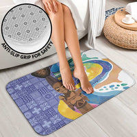 Nigeria Osun-Osogbo Festival Bathroom Set Oshun God - Yoruba Pattern - Wonder Print Shop