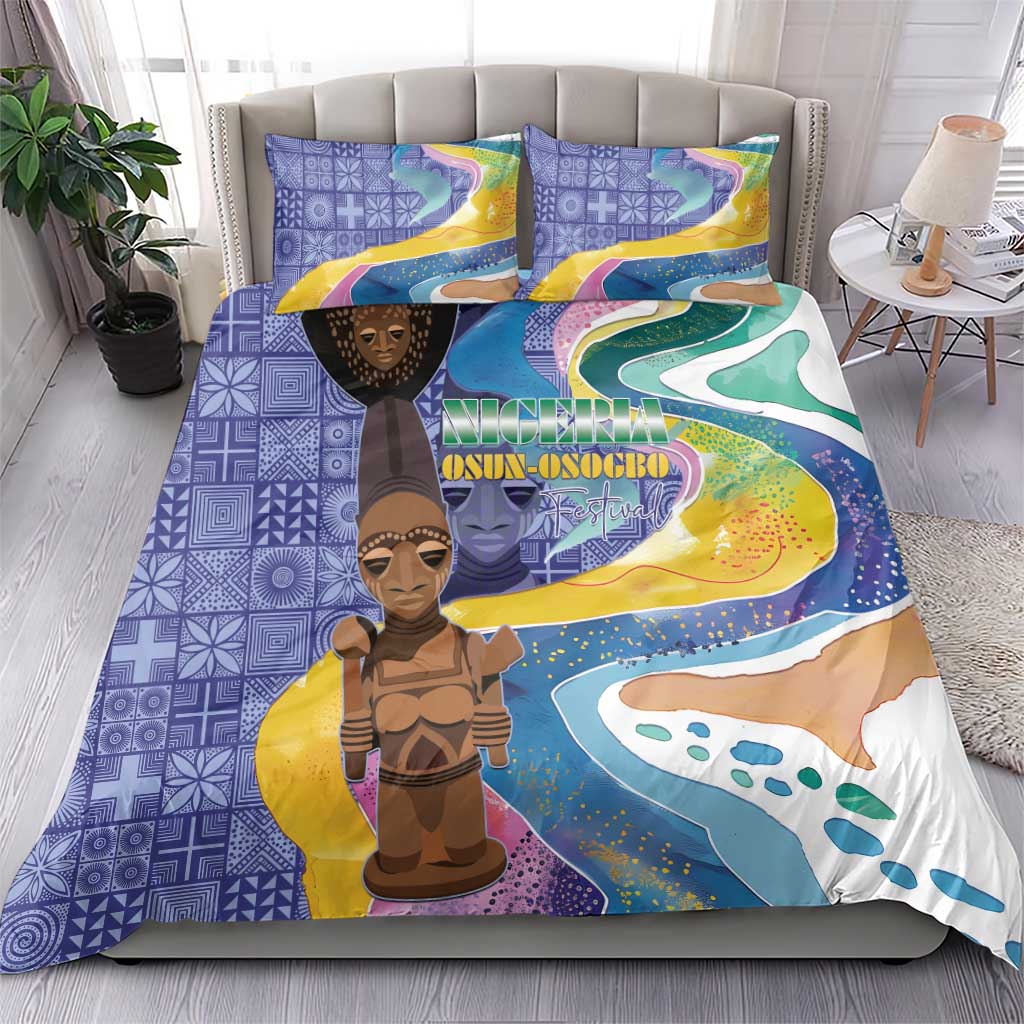 Nigeria Osun-Osogbo Festival Bedding Set Oshun God - Yoruba Pattern - Wonder Print Shop