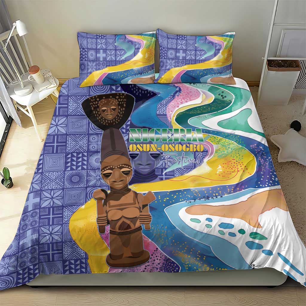 Nigeria Osun-Osogbo Festival Bedding Set Oshun God - Yoruba Pattern - Wonder Print Shop