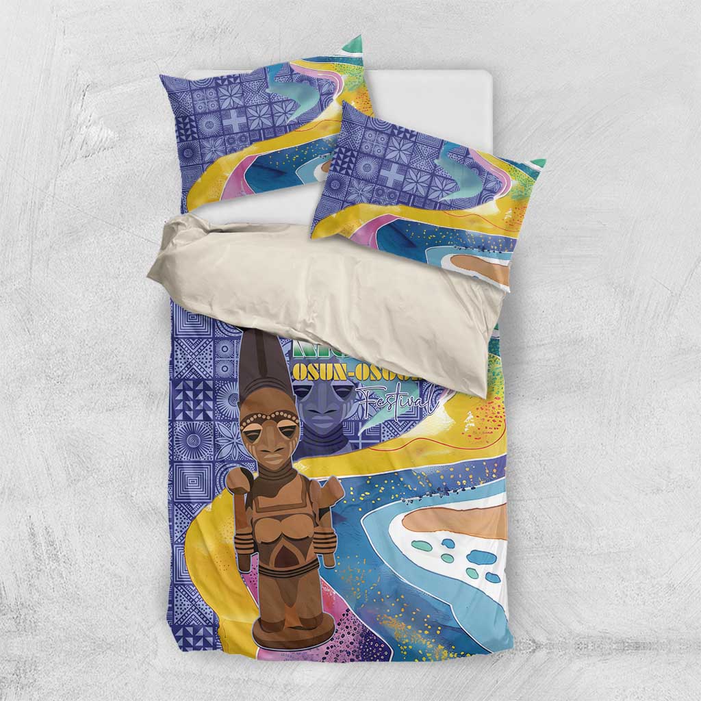 Nigeria Osun-Osogbo Festival Bedding Set Oshun God - Yoruba Pattern - Wonder Print Shop