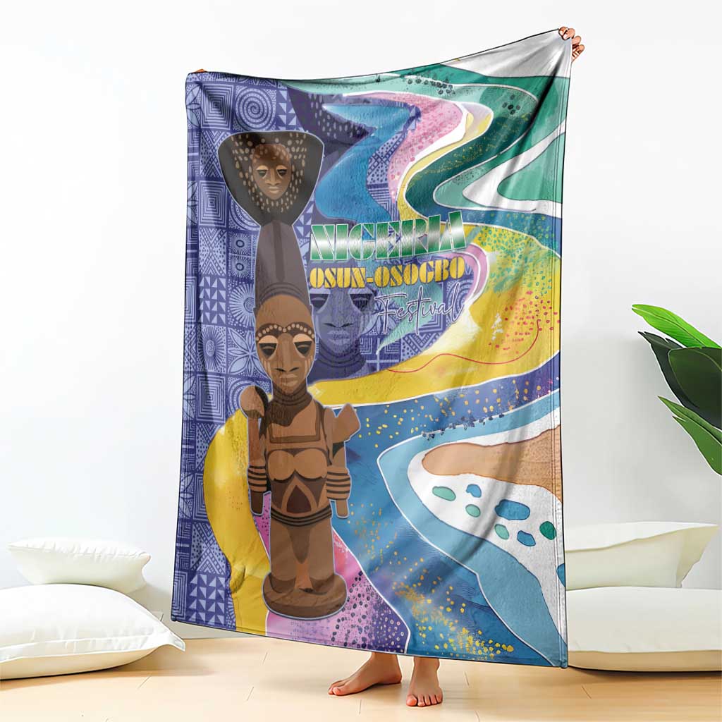 Nigeria Osun-Osogbo Festival Blanket Oshun God - Yoruba Pattern - Wonder Print Shop