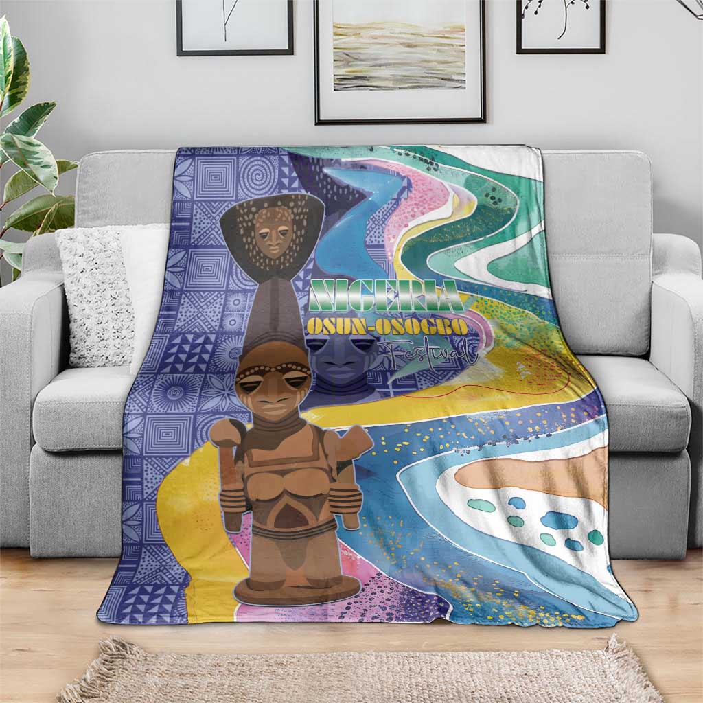 Nigeria Osun-Osogbo Festival Blanket Oshun God - Yoruba Pattern - Wonder Print Shop