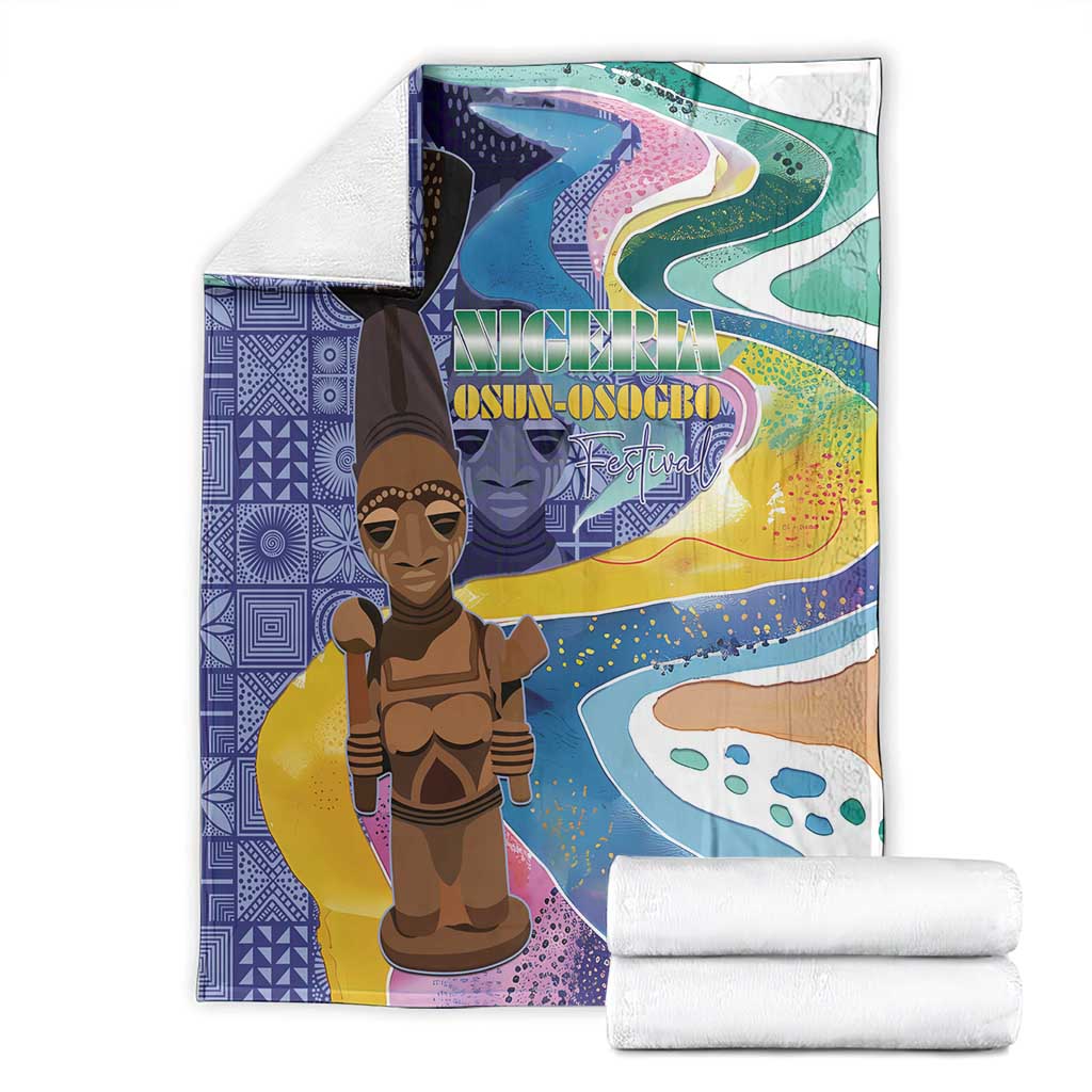 Nigeria Osun-Osogbo Festival Blanket Oshun God - Yoruba Pattern - Wonder Print Shop