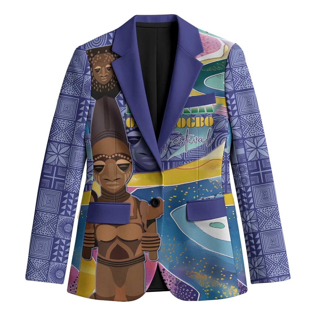 Nigeria Osun-Osogbo Festival Blazer Oshun God - Yoruba Pattern - Wonder Print Shop
