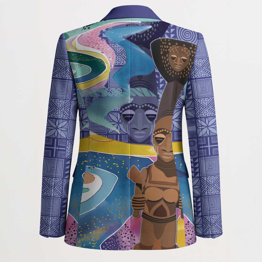 Nigeria Osun-Osogbo Festival Blazer Oshun God - Yoruba Pattern - Wonder Print Shop