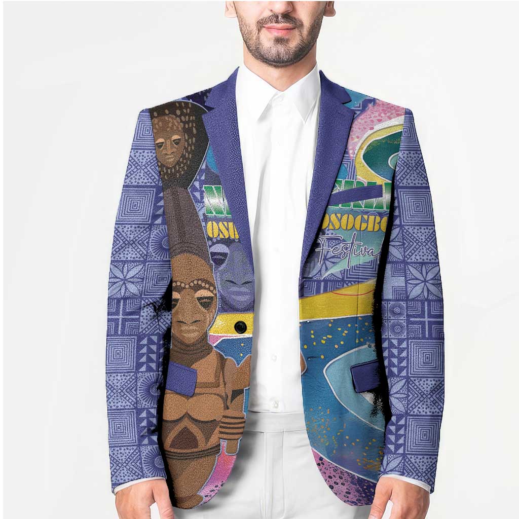 Nigeria Osun-Osogbo Festival Blazer Oshun God - Yoruba Pattern - Wonder Print Shop