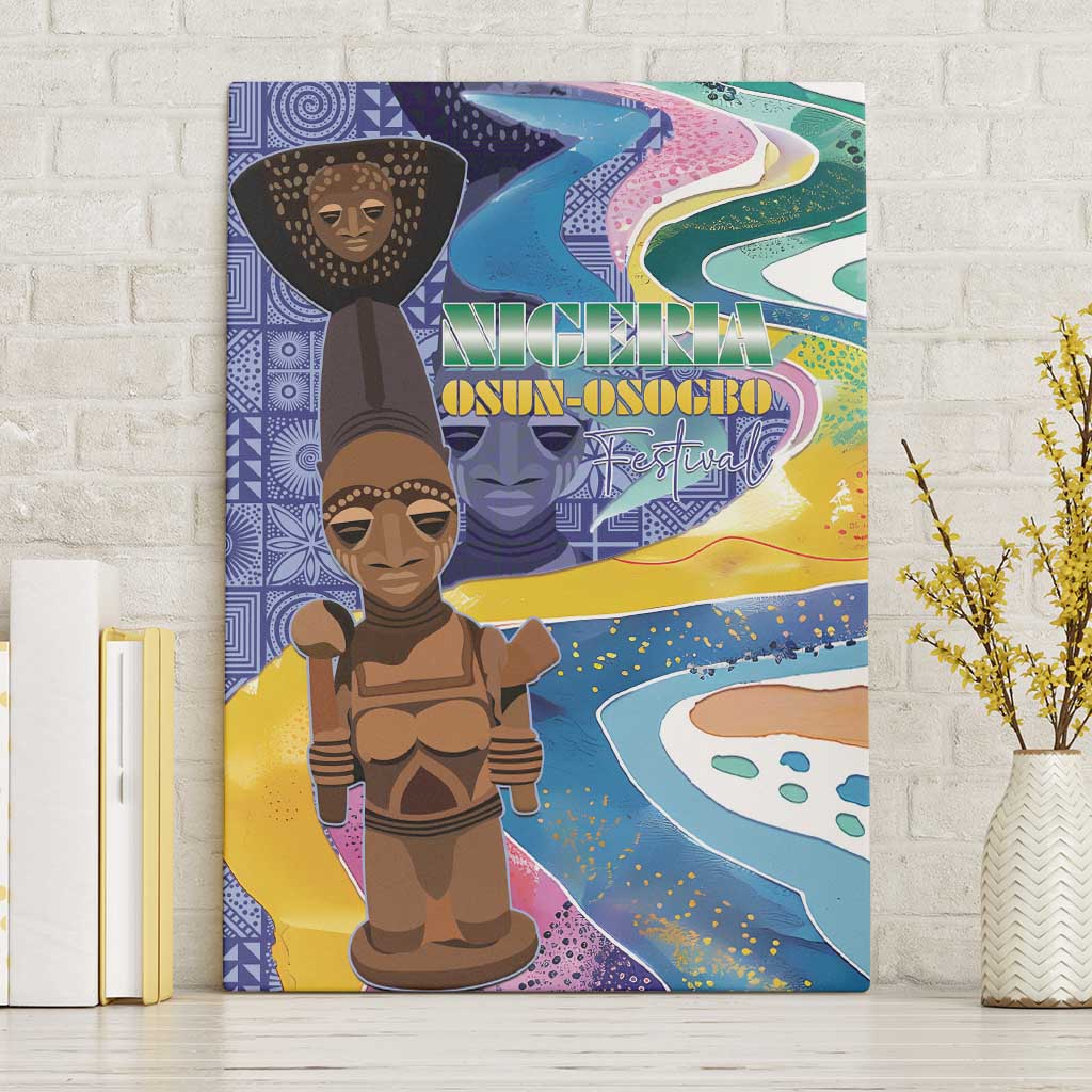 Nigeria Osun-Osogbo Festival Canvas Wall Art Oshun God - Yoruba Pattern - Wonder Print Shop