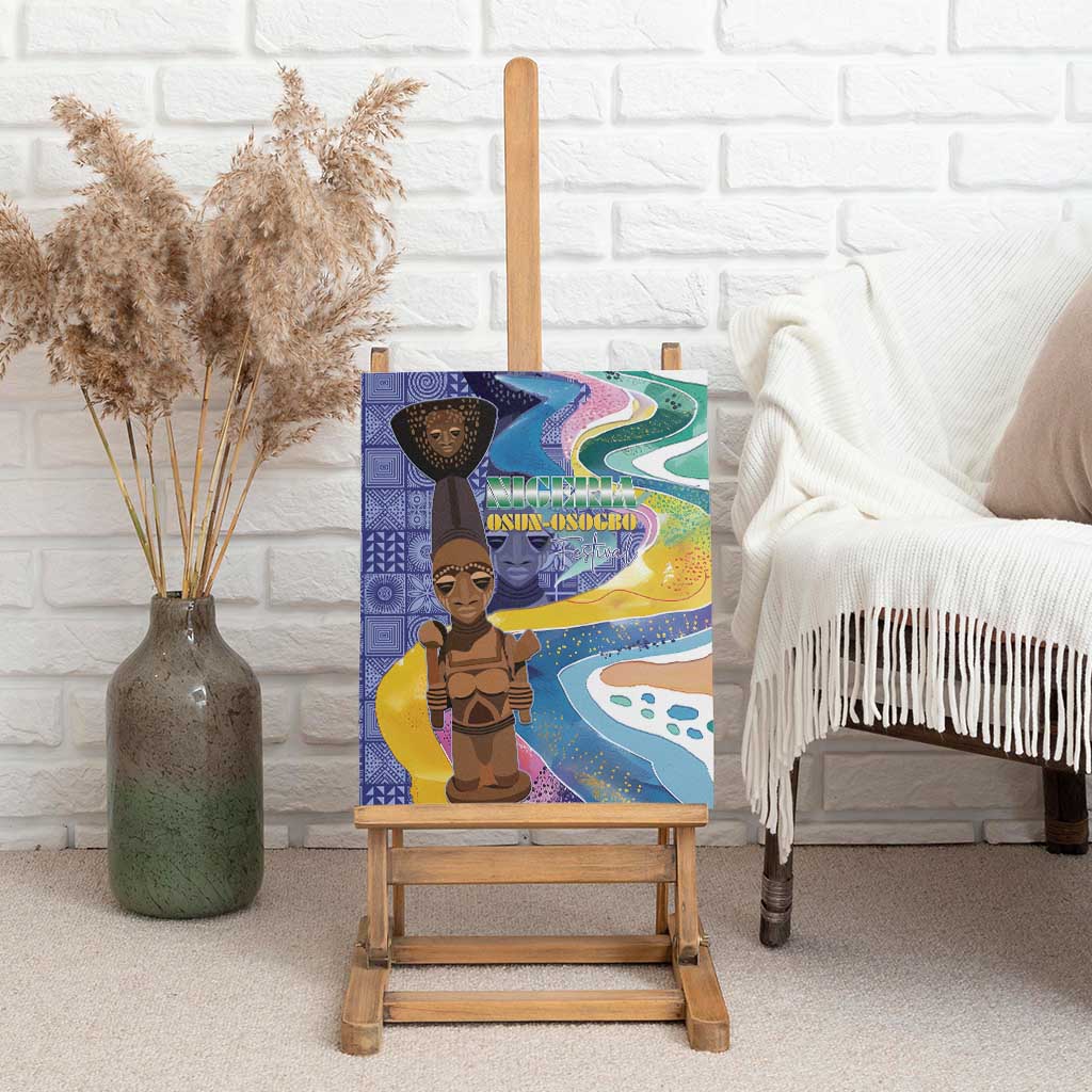 Nigeria Osun-Osogbo Festival Canvas Wall Art Oshun God - Yoruba Pattern - Wonder Print Shop