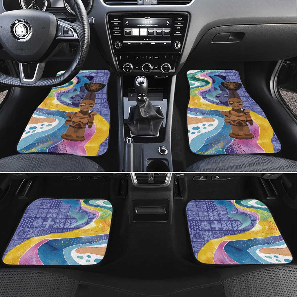 Nigeria Osun-Osogbo Festival Car Mats Oshun God - Yoruba Pattern - Wonder Print Shop