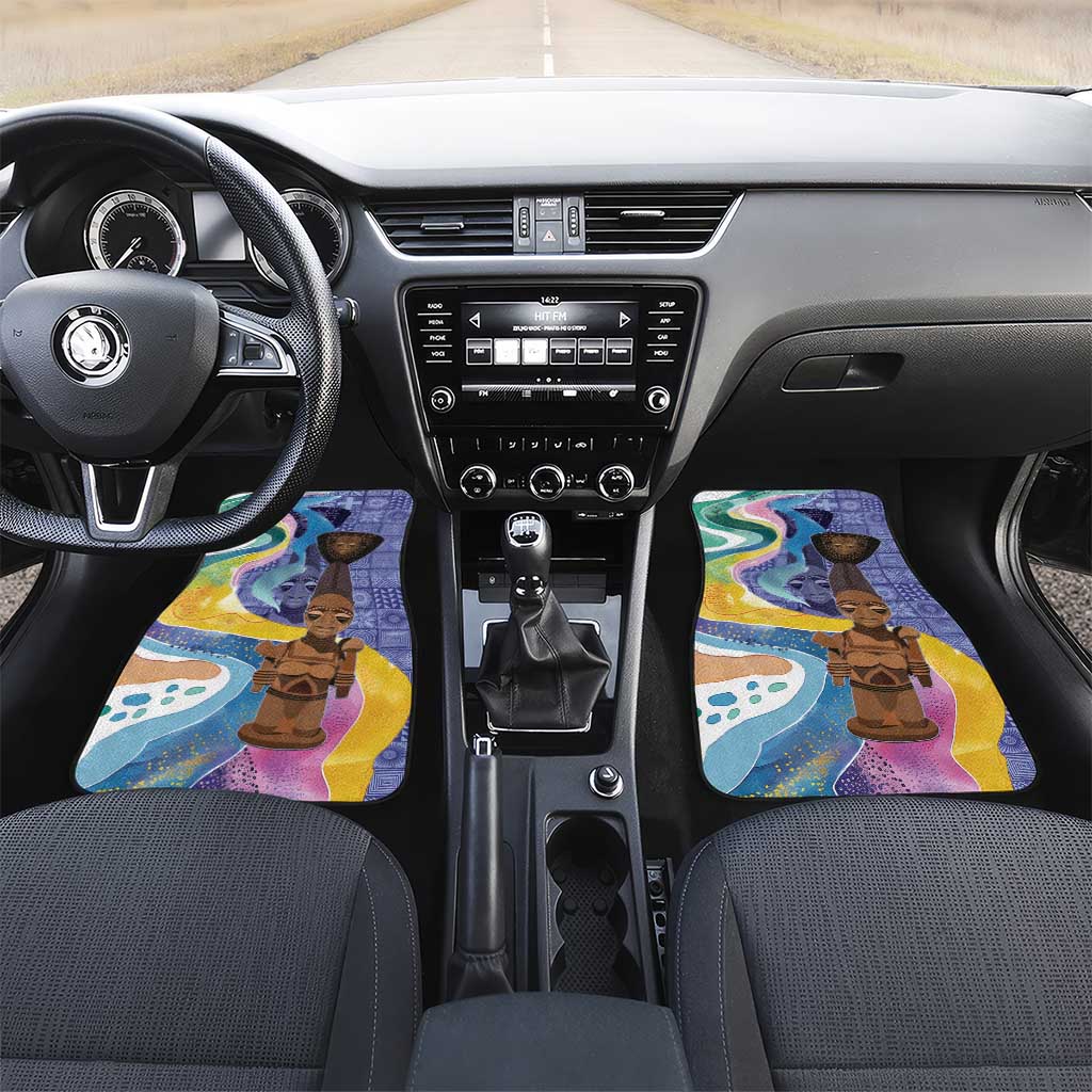 Nigeria Osun-Osogbo Festival Car Mats Oshun God - Yoruba Pattern - Wonder Print Shop