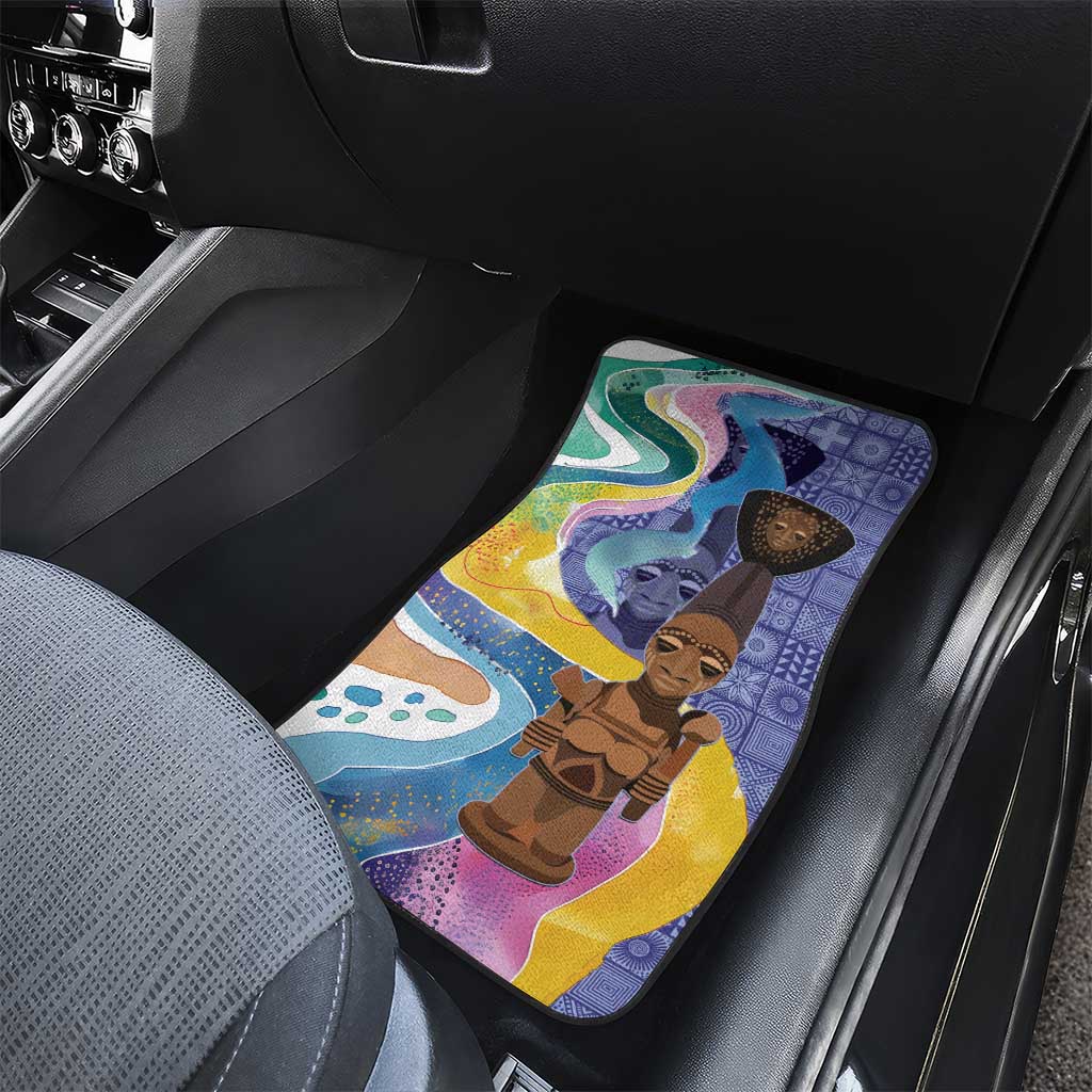Nigeria Osun-Osogbo Festival Car Mats Oshun God - Yoruba Pattern - Wonder Print Shop