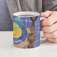 Nigeria Osun-Osogbo Festival Ceramic Mug Oshun God - Yoruba Pattern - Wonder Print Shop