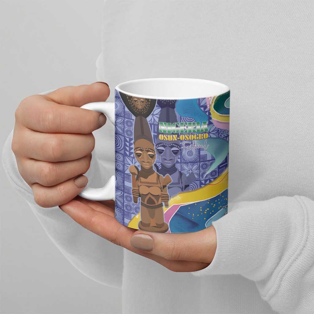 Nigeria Osun-Osogbo Festival Ceramic Mug Oshun God - Yoruba Pattern - Wonder Print Shop