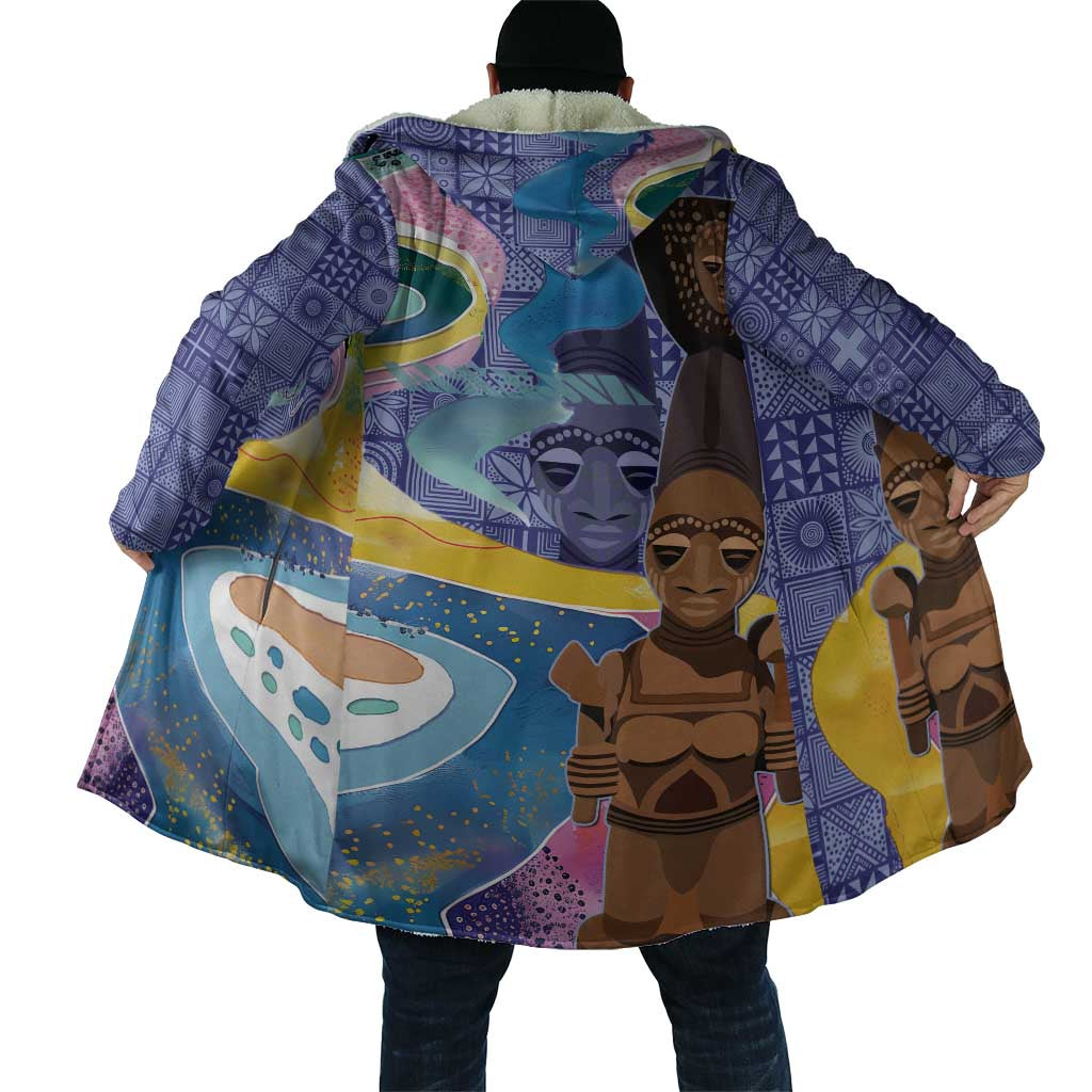 Nigeria Osun-Osogbo Festival Cloak Oshun God - Yoruba Pattern - Wonder Print Shop