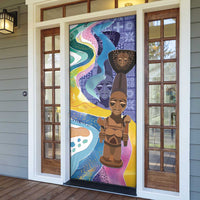 Nigeria Osun-Osogbo Festival Door Cover Oshun God - Yoruba Pattern - Wonder Print Shop