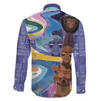 Nigeria Osun-Osogbo Festival Family Matching Long Sleeve Bodycon Dress and Hawaiian Shirt Oshun God - Yoruba Pattern - Wonder Print Shop