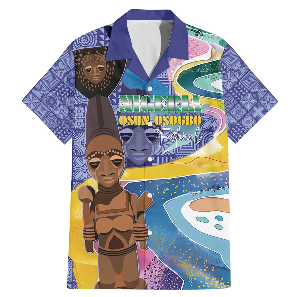 Nigeria Osun-Osogbo Festival Family Matching Mermaid Dress and Hawaiian Shirt Oshun God - Yoruba Pattern - Wonder Print Shop