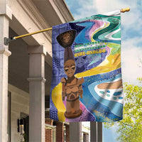 Nigeria Osun-Osogbo Festival Garden Flag Oshun God - Yoruba Pattern - Wonder Print Shop