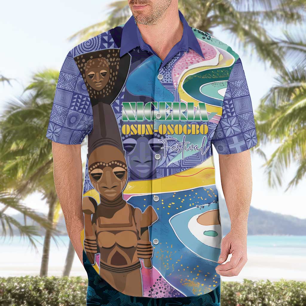 Nigeria Osun-Osogbo Festival Hawaiian Shirt Oshun God - Yoruba Pattern - Wonder Print Shop