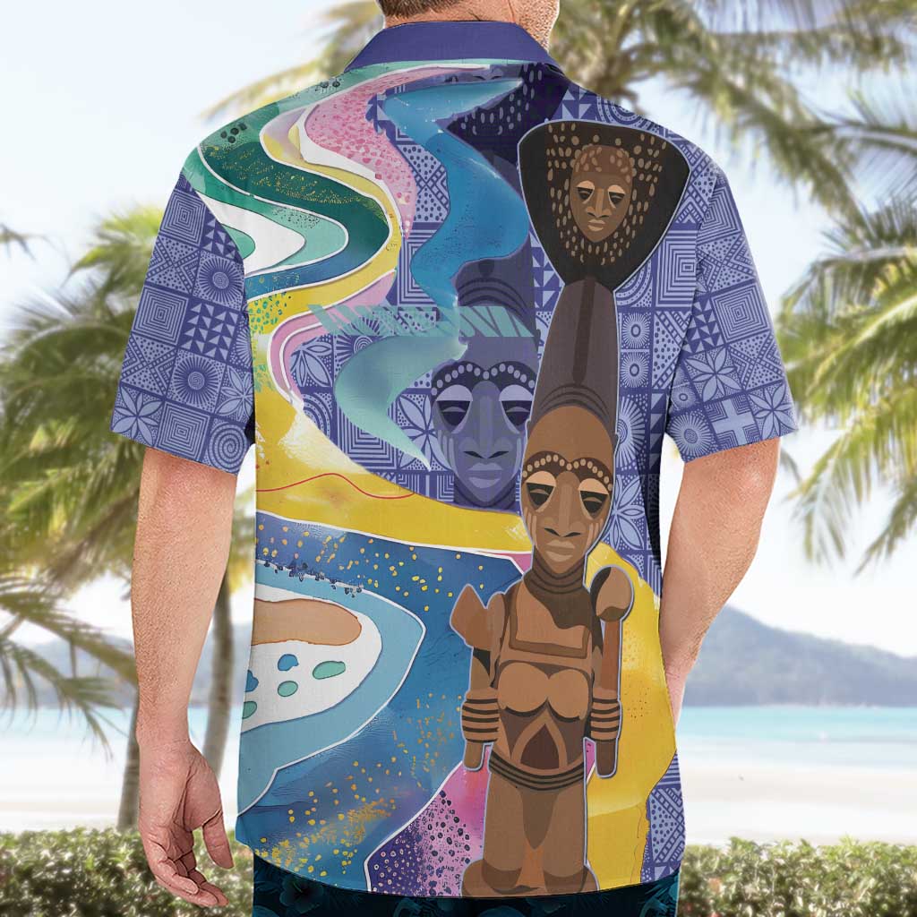 Nigeria Osun-Osogbo Festival Hawaiian Shirt Oshun God - Yoruba Pattern - Wonder Print Shop
