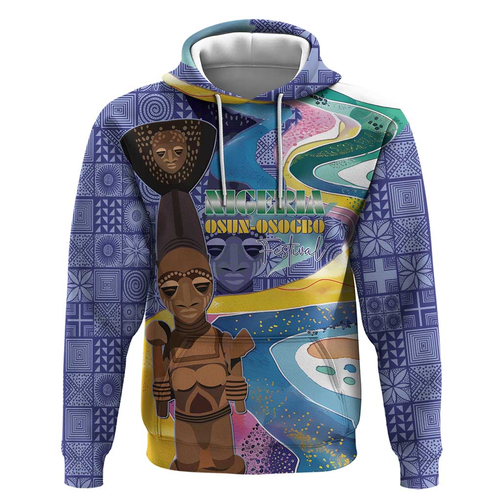 Nigeria Osun-Osogbo Festival Hoodie Oshun God - Yoruba Pattern - Wonder Print Shop