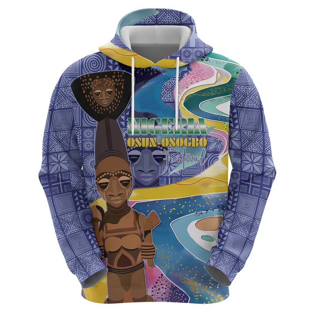Nigeria Osun-Osogbo Festival Hoodie Oshun God - Yoruba Pattern - Wonder Print Shop