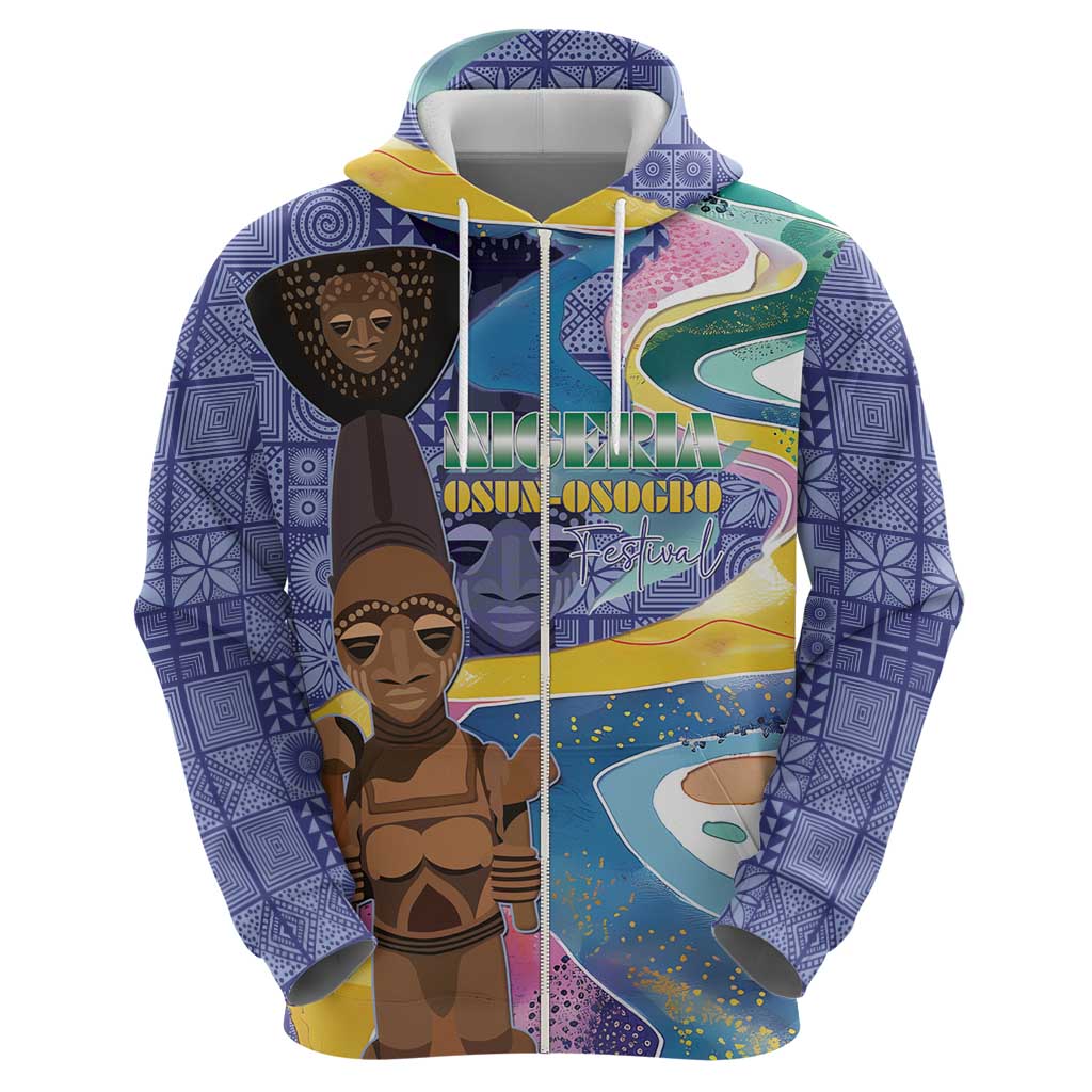 Nigeria Osun-Osogbo Festival Hoodie Oshun God - Yoruba Pattern - Wonder Print Shop