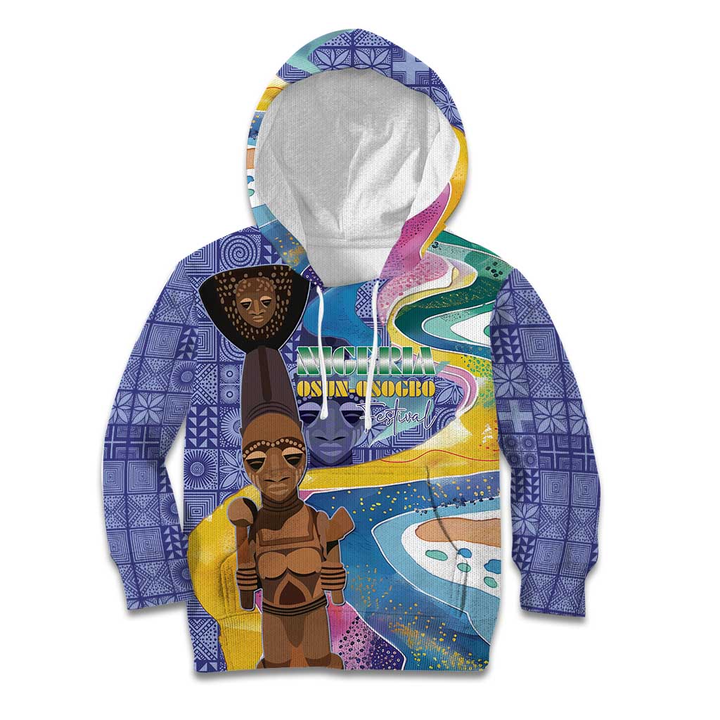 Nigeria Osun-Osogbo Festival Kid Hoodie Oshun God - Yoruba Pattern - Wonder Print Shop