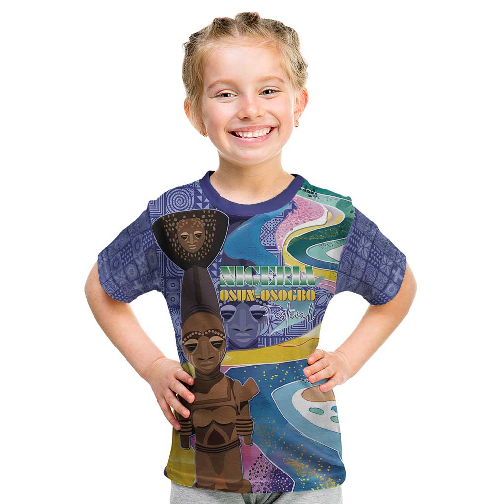 Nigeria Osun-Osogbo Festival Kid T Shirt Oshun God - Yoruba Pattern - Wonder Print Shop