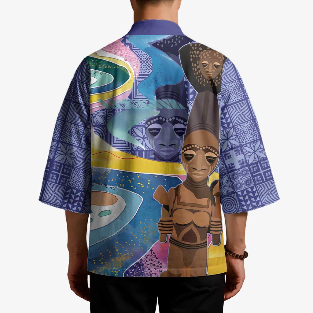 Nigeria Osun-Osogbo Festival Kimono Oshun God - Yoruba Pattern - Wonder Print Shop