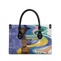 Nigeria Osun-Osogbo Festival Leather Bag Oshun God - Yoruba Pattern - Wonder Print Shop