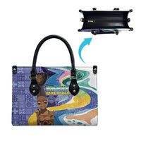 Nigeria Osun-Osogbo Festival Leather Bag Oshun God - Yoruba Pattern - Wonder Print Shop