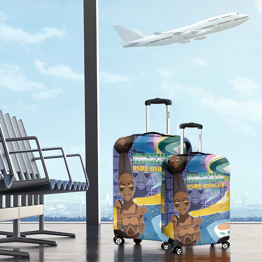 Nigeria Osun-Osogbo Festival Luggage Cover Oshun God - Yoruba Pattern - Wonder Print Shop