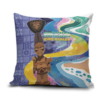 Nigeria Osun-Osogbo Festival Pillow Cover Oshun God - Yoruba Pattern - Wonder Print Shop