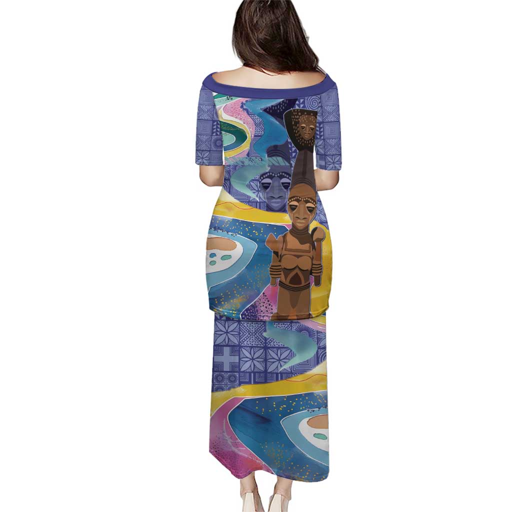 Nigeria Osun-Osogbo Festival Puletasi Oshun God - Yoruba Pattern - Wonder Print Shop